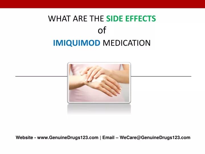what are the side effects of imiquimod medication