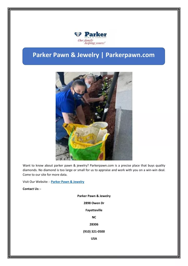 parker pawn jewelry parkerpawn com