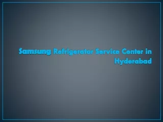 Samsung Refrigerator Service Center in Hyderabad