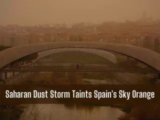 Saharan dust storm taints Spain's sky orange