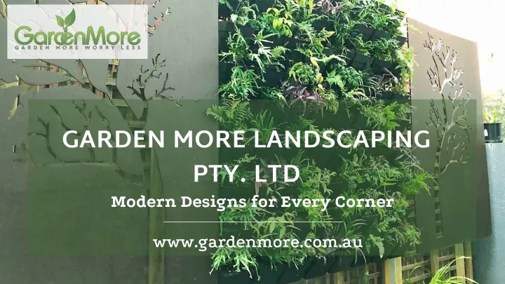 garden more landscaping pty ltd