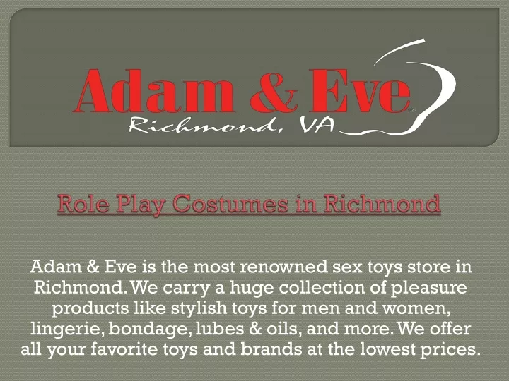 adam eve is the most renowned sex toys store