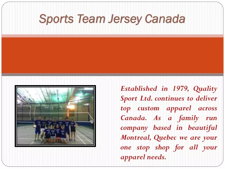 sports team jersey canada