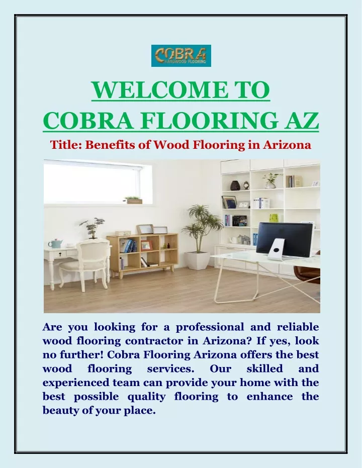 welcome to cobra flooring az title benefits