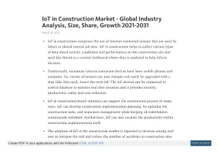 iot in construction market global industry