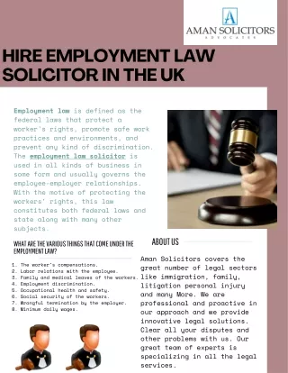 Hire The Best Employment Law Solicitor In the UK