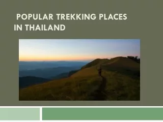 Popular trekking places in thailand