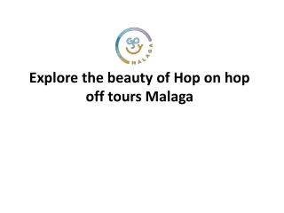 Hop on Hop Off Tours Malaga