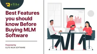 Best Features you should know Before Buying MLM Software
