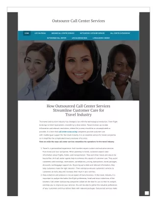 How Outsourced Call Center Services Streamline Customer Care for Travel Industry
