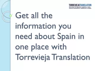 Torrevieja Translation Can Assist You with Your NIE in Spain