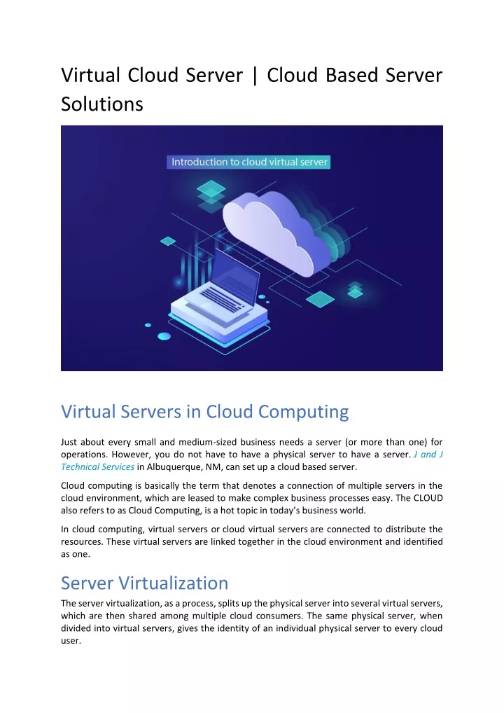 virtual cloud server cloud based server solutions