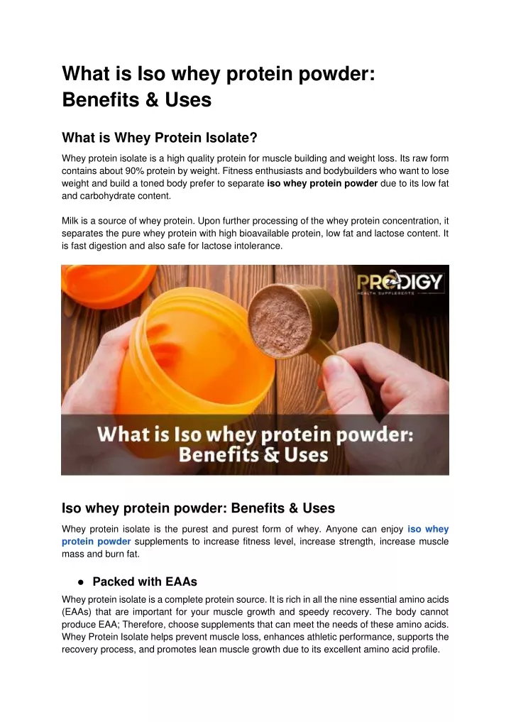 what is iso whey protein powder benefits uses