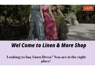 Looking to buy Linen Dress? You are in the right place! - Linen & More Shop