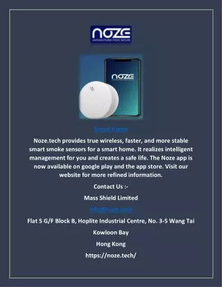 Smart Home | Noze.tech