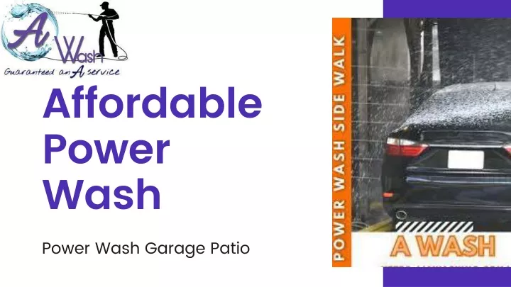 affordable power wash