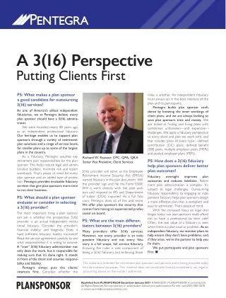 A 316 Perspective Putting Clients First