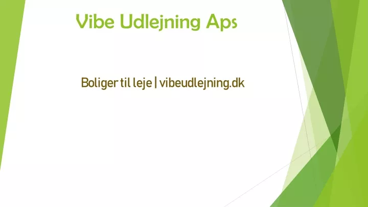 vibe udlejning aps