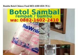 Bumbu Botol Chinese Food 0831~Ꮞ180~1810(WA)