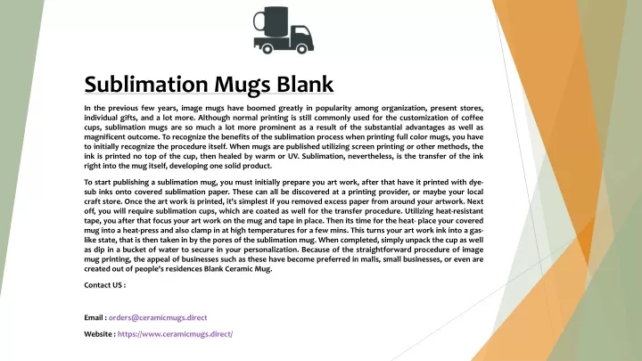 sublimation mugs blank