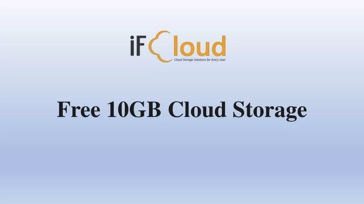 free 10gb cloud storage