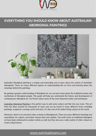 Everything You Should Know About Australian Aboriginal Paintings