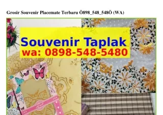 Grosir Souvenir Placemate Terbaru