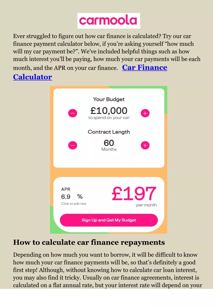 ever struggled to figure out how car finance