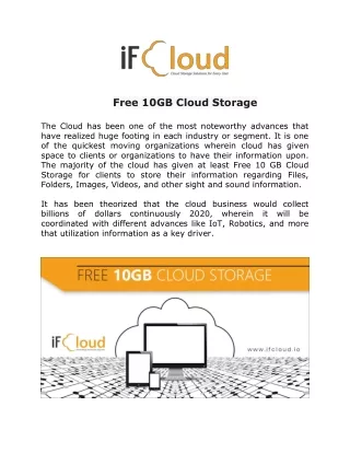 free 10gb cloud storage