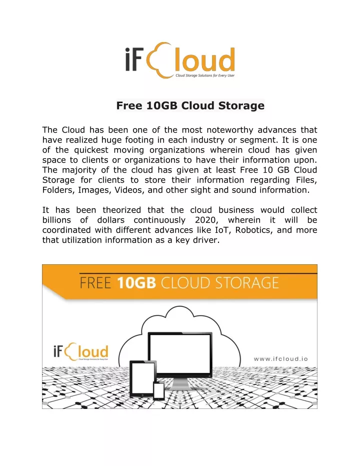 free 10gb cloud storage