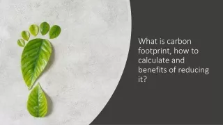 Carbon Footprint Calculator India