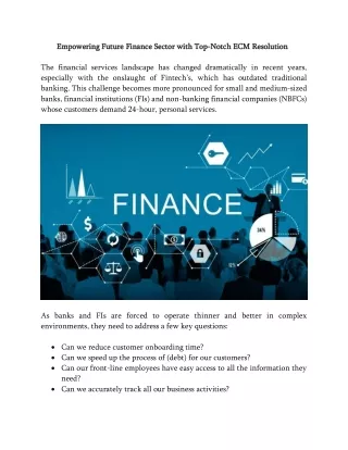empowering future f empowering future finance