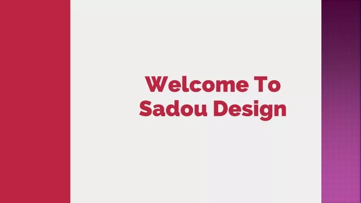 welcome to sadou design