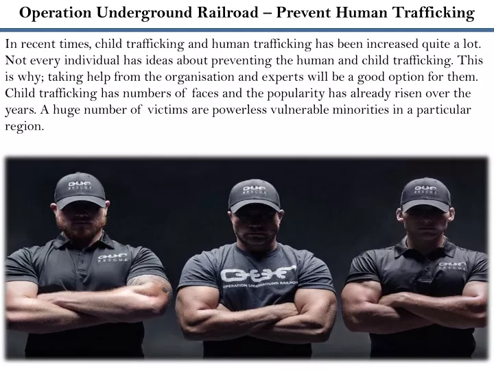 operation underground railroad prevent human
