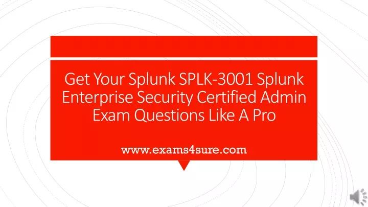 PPT - SPLK-3001 Exam Guide Test Questions PowerPoint Presentation, Free ...