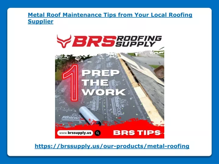 metal roof maintenance tips from your local