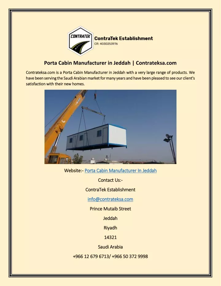 porta cabin manufacturer in jeddah contrateksa com