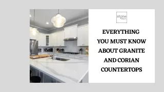 Everything  You Must Know About Granite and Corian Countertops