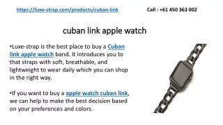 Apple Watch Bands Cuban Link