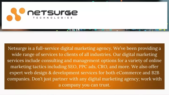 netsurge is a full service digital marketing