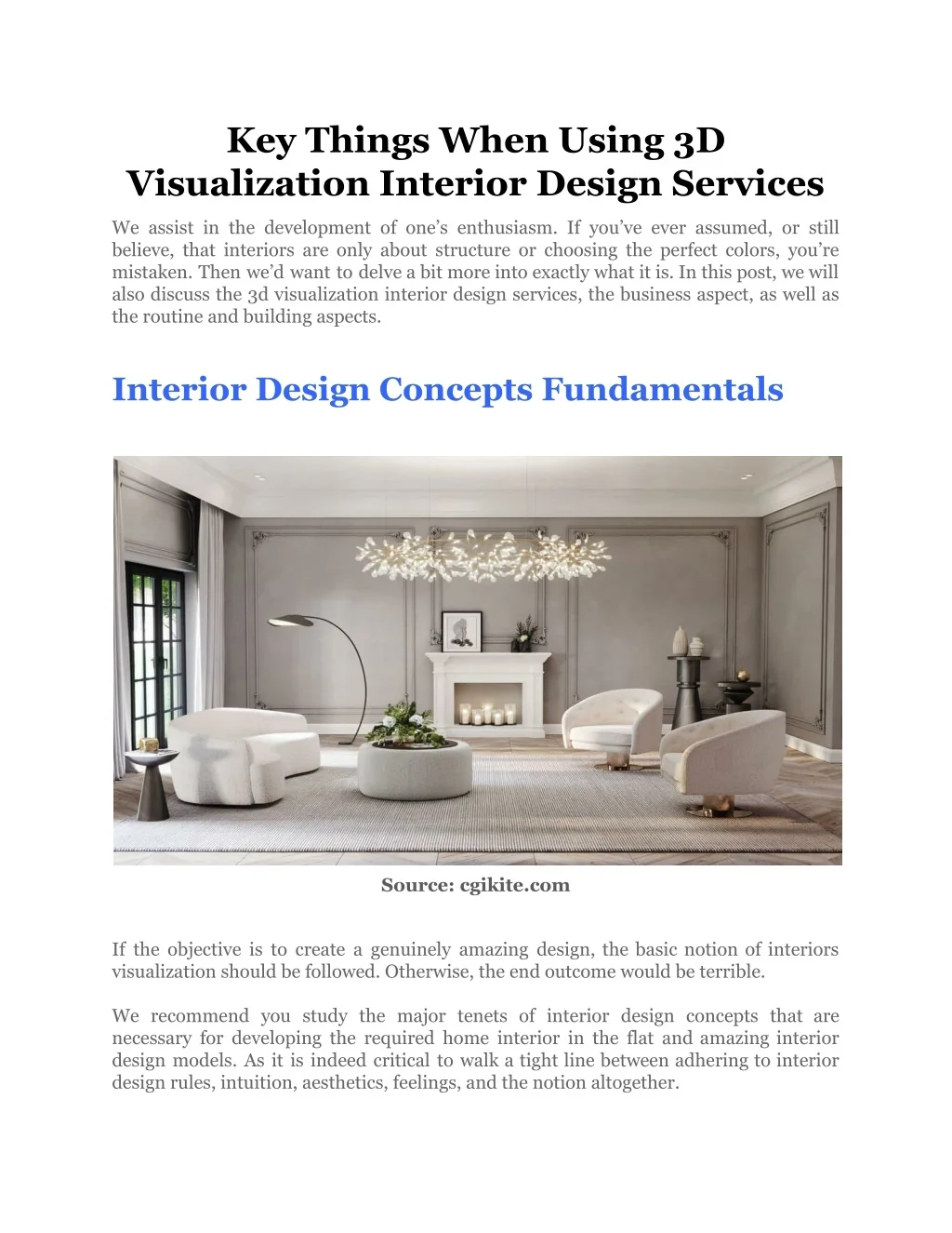 PPT - Key Things When Using 3D Visualization Interior Design Services ...