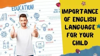 importance of english language for your child