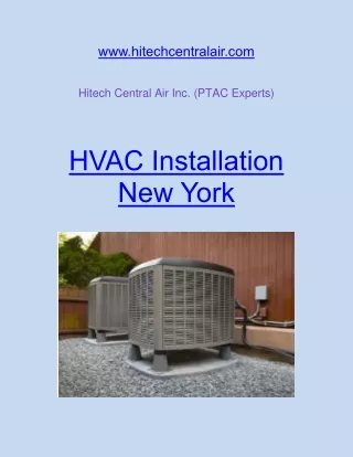 commercial hvac installation nyc | call - (718) 577-7875