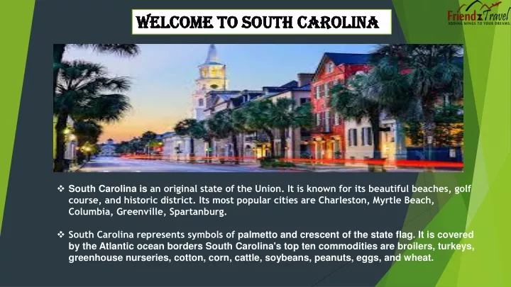 welcome to south carolina