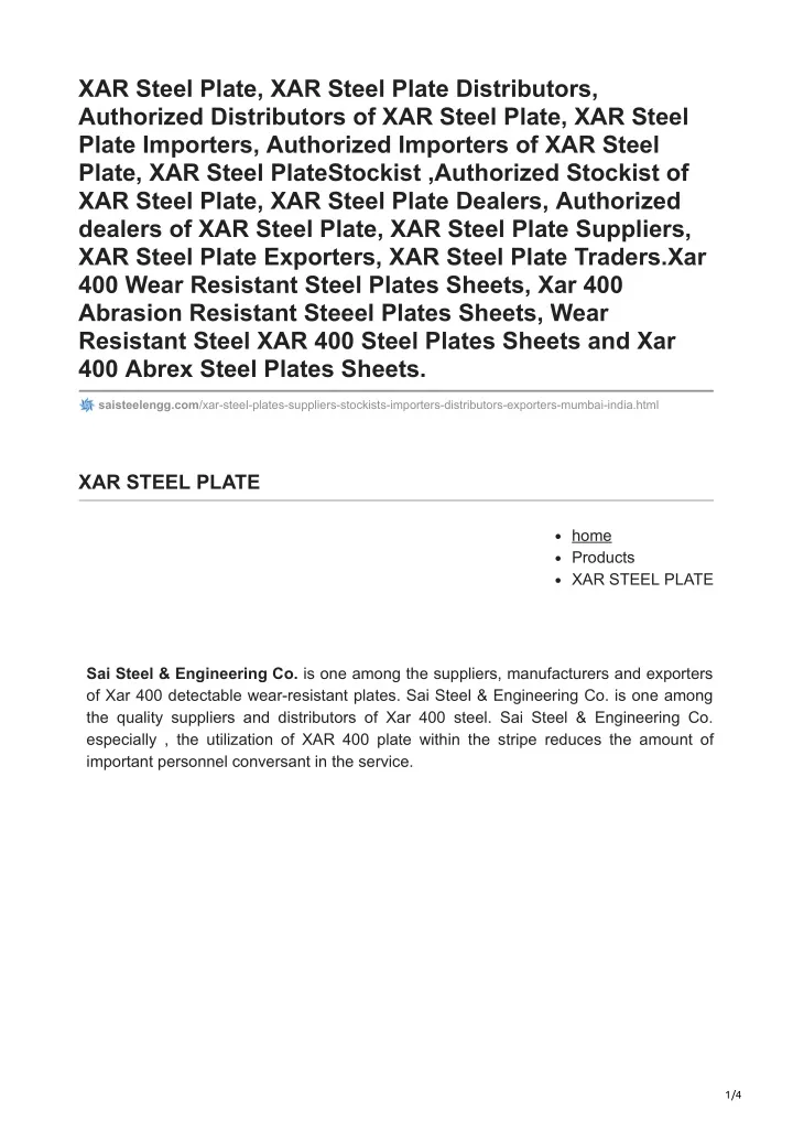 xar steel plate xar steel plate distributors