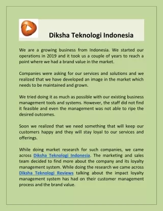 Diksha Teknologi Indonesia