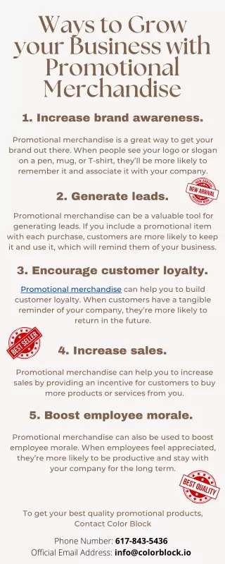 Ways to Grow your Business with Promotional Merchandise