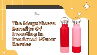 The Magnificent Benefits Of Investing In Insulated Water Bottles