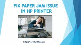 fix paper jam issue in hp printer