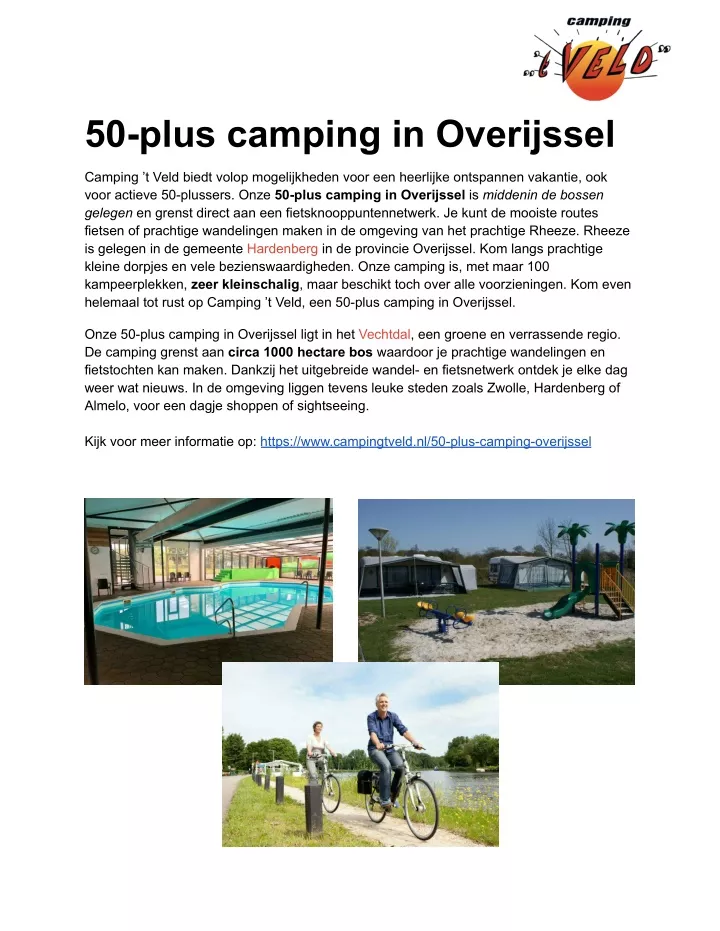 50 plus camping in overijssel